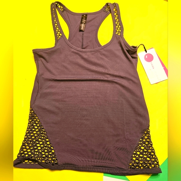 Yogalicious Tops - Yoga-Lic-Ious Racerback Tank Purple SIZE XS *** NWT Retail $58